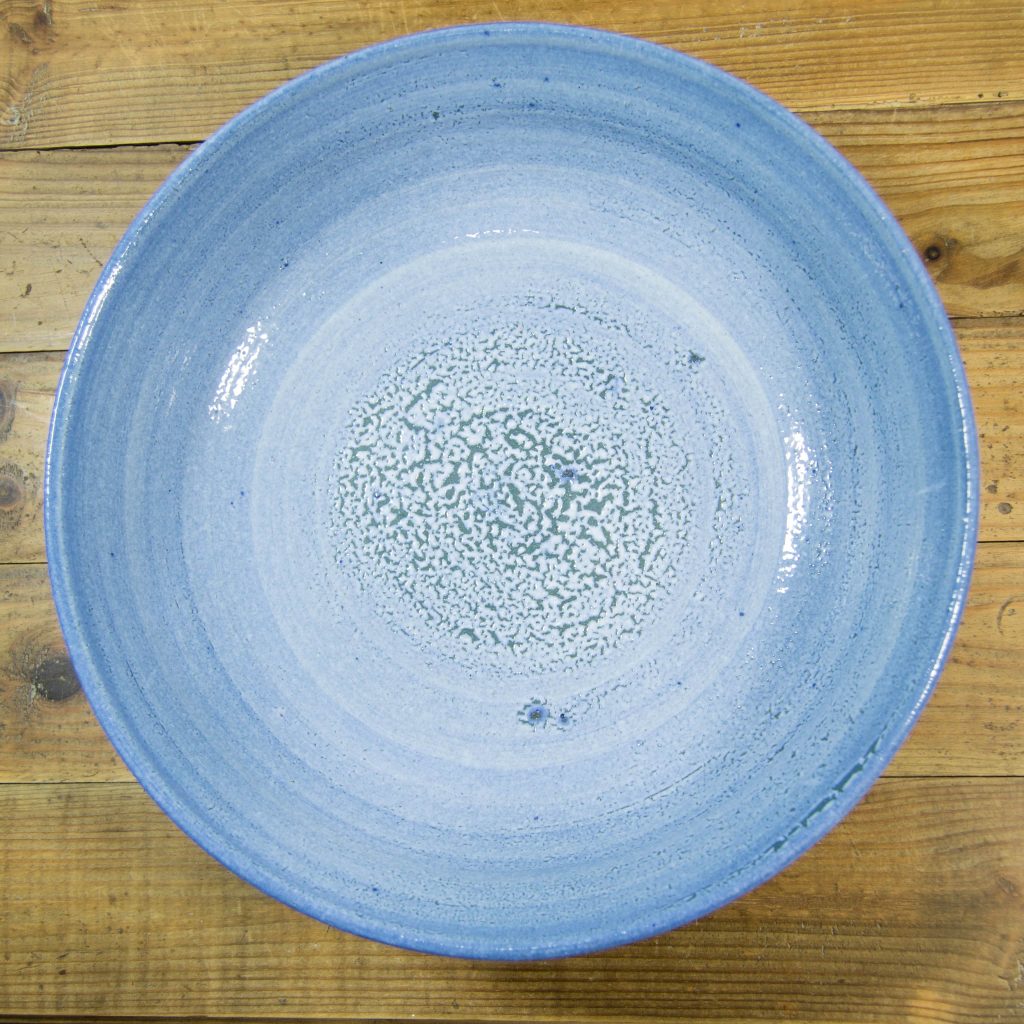 Ensaladera grande de cerámica color azul